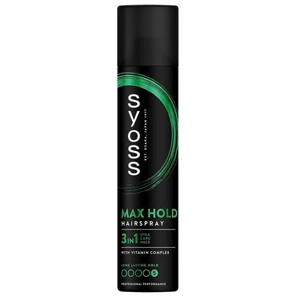 Spray cheveux Syoss lot de 6 laques de 300ml fixation maximale complexe vitaminé 3en1