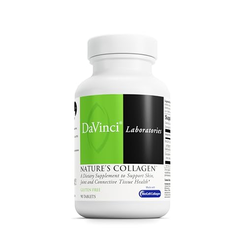 DAVINCI Labs Natures Collagen - BioCell Collagen Supplement with MSM & Glucosamine - Helps to Support Joint Health, Skin Health & Connective Tissues - Gluten-Free - 90 Tablets