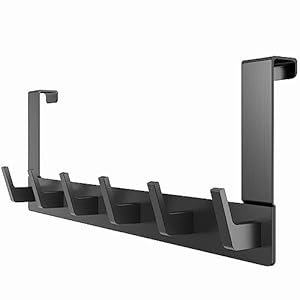 DeYoun 2025-Black Türhakenleiste mit 6 Haken