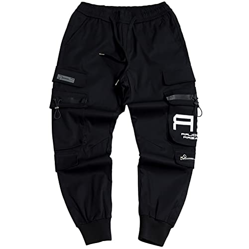 MOKEWEN Men's Motorcycle Techwear Jogger Cargo Pants with Pockets2