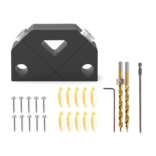Gabarit de perçage oblique 45° pour assemblage de meuble en bois