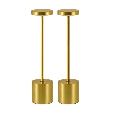 TarnorLer LED Cordless Table Lamp 2 Piece Set Portable Rechargeable 5000mah Outdoor Table Lamp...