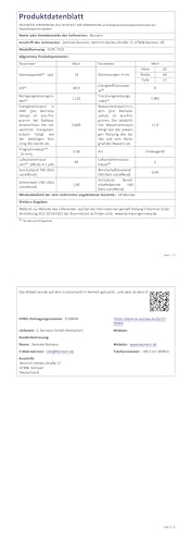 Bomann Spülmaschine Geschirrspüler 60cm, teilintegrierte Ausführung, sehr leise, Spülmaschine teilintegriert 60 cm, automatische Türöffnung, inkl. Aquastop, 40°-65°C, 6 Programme - GSPE 7423 TI