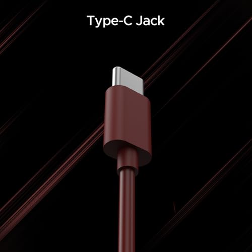 Image of boAt Bassheads 100 Type C in-Ear Earphones(Maroon)