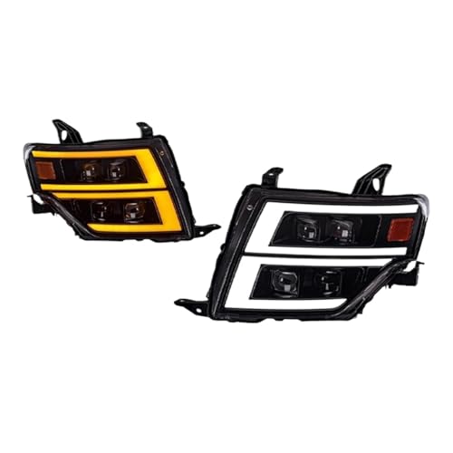 Faros Pajero V93 V97 con intermitentes dinámicos y luces diurnas de alta visibilidad