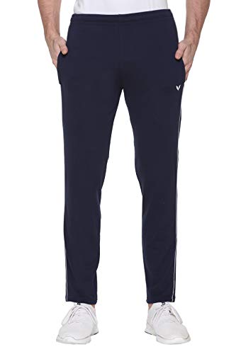 Image of GODFREY Gym Cotton Track Pants for Man with Zip Pocket - Regular fit Sports Lower for Man