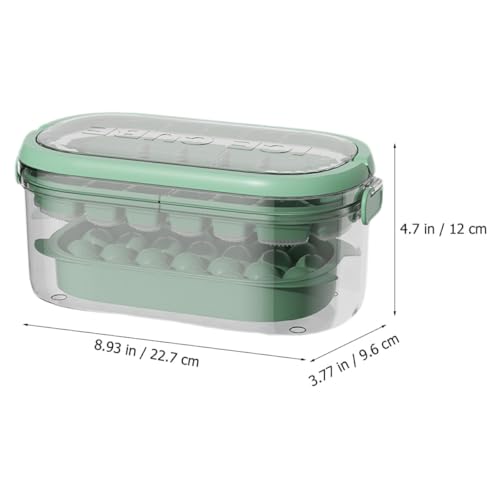 Molde de silicona para cubitos de hielo con tapa y contenedor miniatura 2