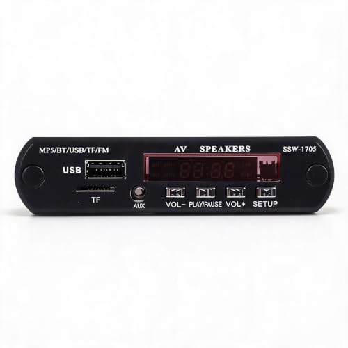 MP5 Player Bluetooth SSD Stereowith LED/FM Radio/Remote Control, Support TF Card, AUX Input, USB Devices, Suitable for Speaker, LCD, Set-top Box, etc