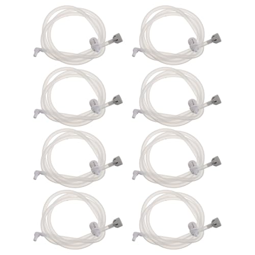 Tuyaux de rechange pour irrigateur oral plastique blanc haute résistance à l'usure x8