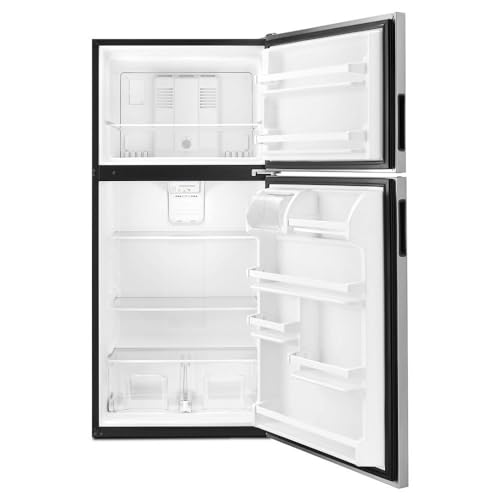 Amana 18.2 cu. ft. Top Freezer Refrigerator in Stainless Steel - Image 3