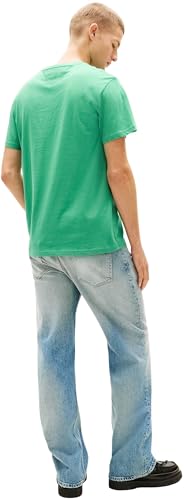 Tommy Jeans Herren 2er Pack T-Shirts Kurzarm Slim Linear mit Rundhalsausschnitt, Mehrfarbig (Ecru/Bahama Green), XXXL – Ansicht 3