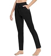 RIMLESS 7 Women's Cotton Joggers Sweatpants Yoga Workout Athletic Tapered Track Pants with Pockets