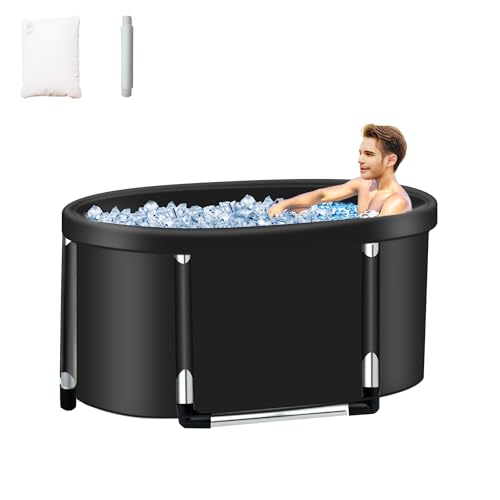 Boicafe Large Oval Ice Bath Tub for Athletes, Multiple Layered