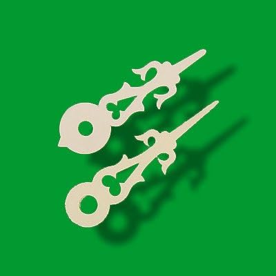 Hands for The Cuckoo Clock 54mm (2.13inch) and 50mm (1.97inch) Ebony Plastic