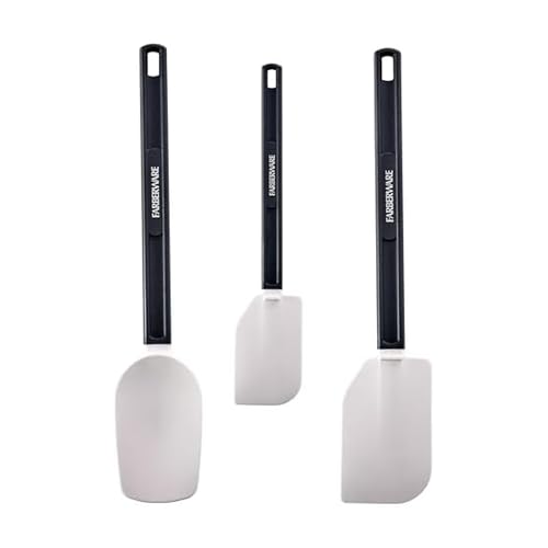 Spatules silicone cuisine FARBERWARE lot de 3 pour ne plus rayer - 2