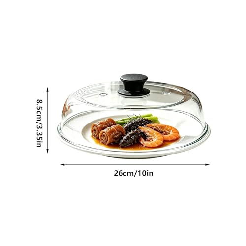 Cubierta de microondas para alimentos antisalpicaduras con tapa para cuenco de horno 5