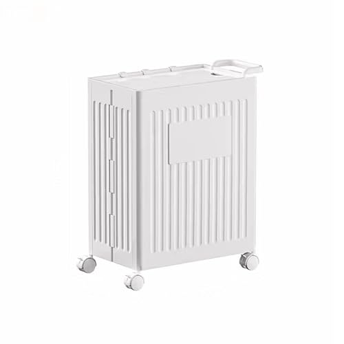 Panier à linge fin et roulant grand coffre à jouets pliable étroit