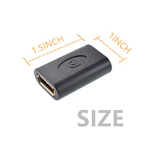 Adaptador DisplayPort Hembra a Hembra para Extensión y Video miniatura 4