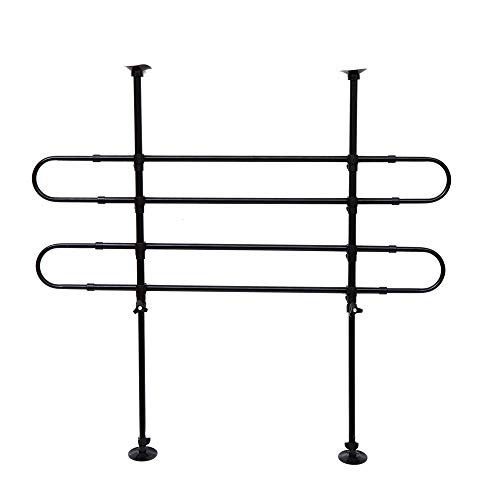 PawHut - Griglia di Protezione Regolabile per i Animali Domestici Adatto a Ogni Auto Nero