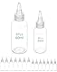QWORK® 16 Stück Kunststoff Squeeze Flasche, 30 ml/60 ml, kleine Spenderflaschen, Quetschflasche mit Düse für Verschiedene Flüssigkeiten