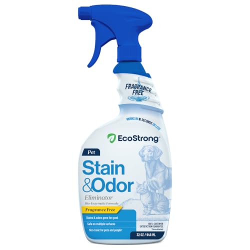 Eco Strong Pet Stain and Odor Remover - Cat Urine Enzyme Cleaner...