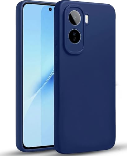Image of FIRST MART Matte Silicone Back Cover for Vivo T5 Pro - Blue