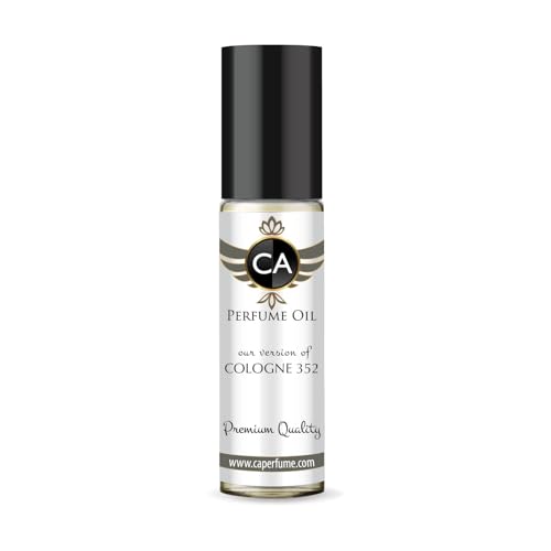 CA Perfume Impression of Cologne 352 Unisex Fragrance Oil Citrus Aromatic Scent Long Lasting Perfumes for Women &amp; Men Travel Size TSA Ready Mini Parfum Body Oil Roll-on 0.33 Fl Oz 10ml