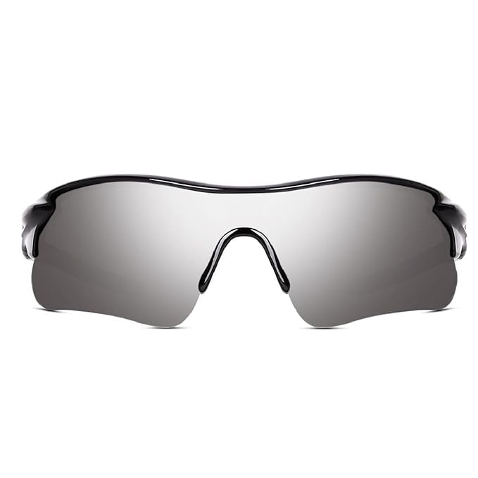 Image of Black Jones Sports Sunglasses for men and women Cycling Mountain Travelling Cricket Trekking Baseball Fishing Cycling Running Golf Motorcycle Tac Glasses UV400