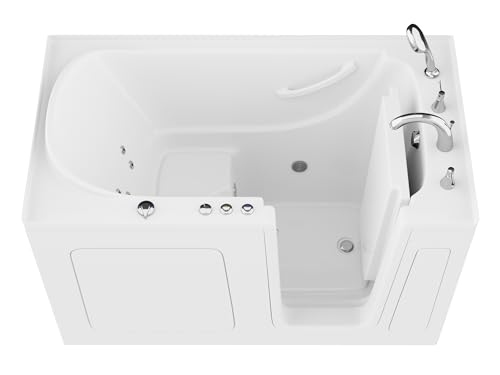 ANZZI Tubs Series Right Drain Quick Fill Walk-In Whirlpool Tub with Powered Fast Drain in White Finish 32 in. x 60 in. | AMZ3260RWH - Image 4