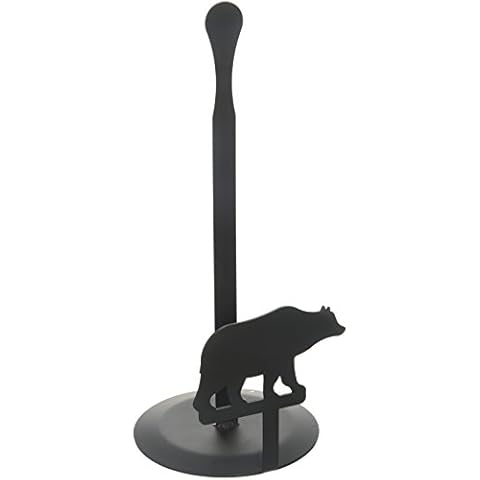 Village Wrought Iron Leaf Fan Paper Towel Stand Cover