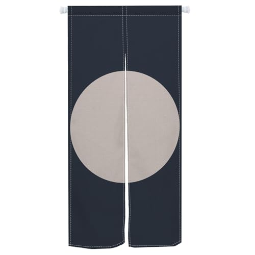 Qinunipoto のれん 和風 シンプル 暖簾 幅72×丈150cm インテリア 目隠し おしゃれ すだれ 遮光 部屋 間仕切り ロング カーテン 麻調ポリエステル製 オーダー可 冷/暖気遮断 簡単取付 リビング 玄関/キッチン/お風呂/喫茶店/出入り