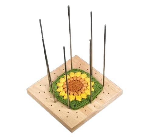 YJIUYUANQ Wooden Blocking Board Full Kit with 8pcs 8-inches Stainless Steel Rod Pins