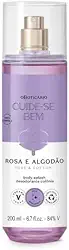 Body Splash Desodorante Colônia Cuide-se Bem Rosa e Algodão 200ml