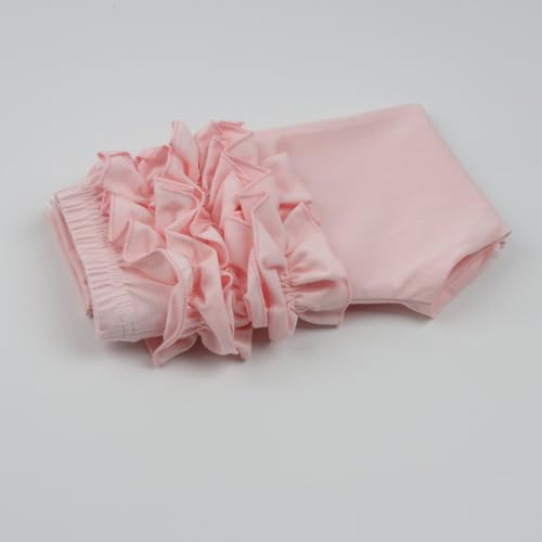 Image of HOOLCHEAN Baby Toddler and Little Girls Ruffles Buttocks Leggings Solid Color Pants