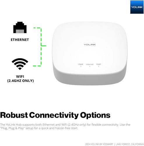 Image of YoLink Water Leak Starter Kit: Hub + 2 Leak Sensor 1 (Silent), LoRa Long-Range, App /SMS /Email Alerts, D2D Offline Triggers, 2 AAA Up to 5-Year Battery, Compatible with Alexa /IFTTT /Home Assistant