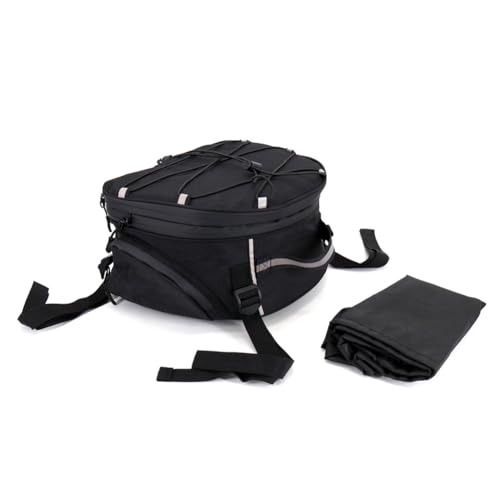 Bolsa trasera para rack de equipaje Cnonee1 1 set en tela sintética negra compatible con BMW R1200GS miniatura 5