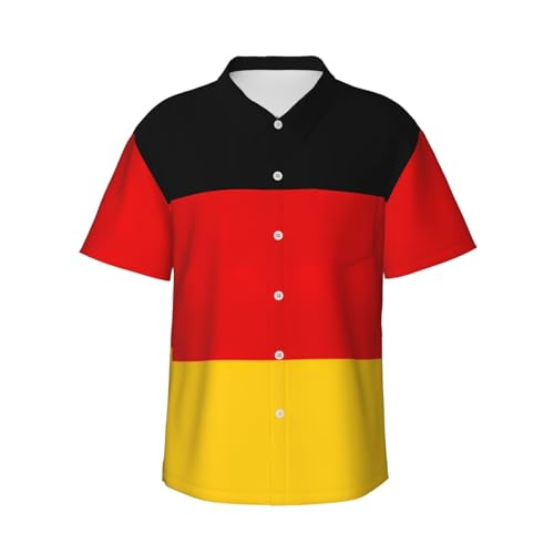 Chemise hawaïenne drapeau allemand homme, la solution textile contre la chaleur des vacances