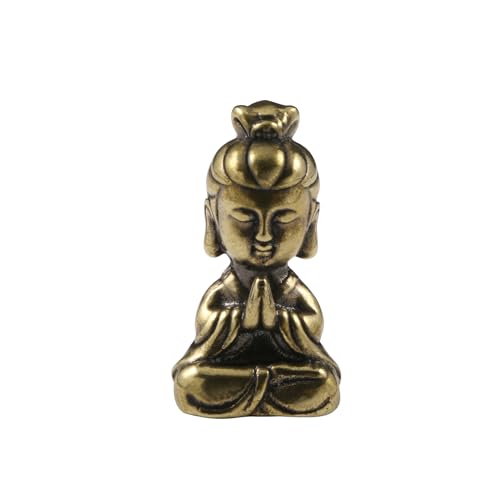 Pendentif en cuivre pour enfants contre le stress statue bouddha laiton solide