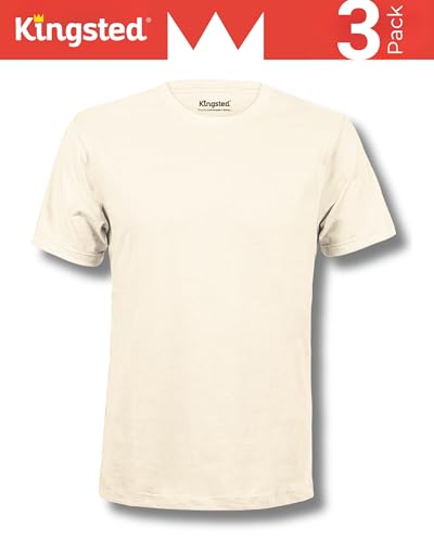 Image of Kingsted T-Shirts for Men Pack - Royally Comfortable - Super Soft Premium Fabric - Well-Crafted Classic Tee