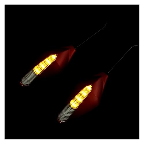 Espejo intermitente LED moto universal retrovisor convexo antivibración de 10mm para e-bike 4