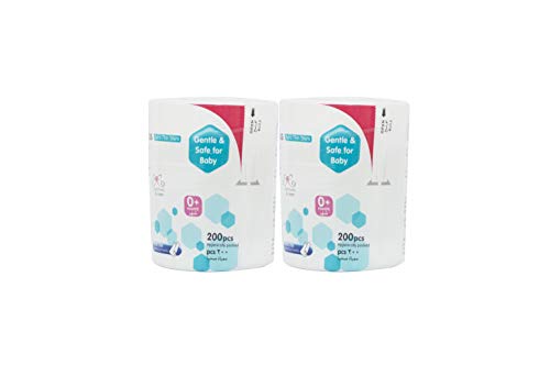 Image of Pigeon Thin Stem Cotton Swabs (200 Tips, Pack of 2)