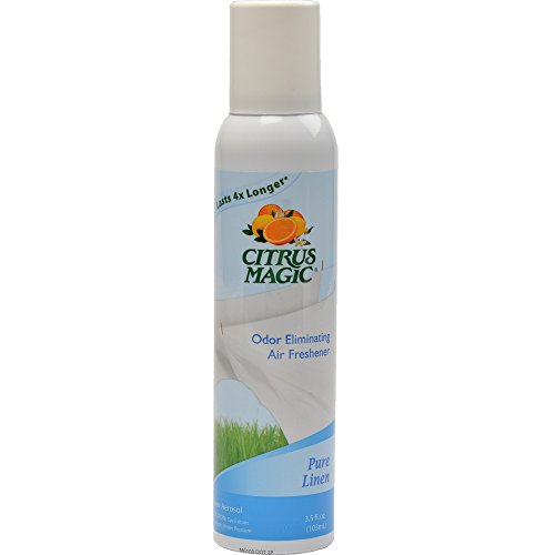 Citrus Magic Odor Eliminating Air Freshener Spray, Pure Linen, 3.0-Ounce