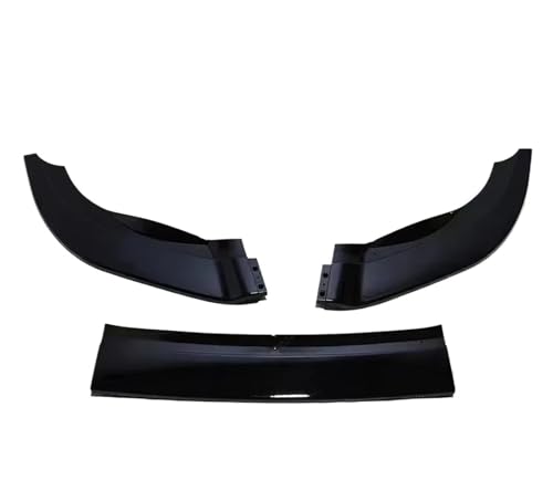 Kit Carrosserie Tuning pour Golf 6 MK6 R R20 2008-2011 2012 2013 Spoiler Diffuseur Et Aileron De Pare-Chocs Avant Et Arrière Avant Séparateur Lèvre(Front Lip Black)