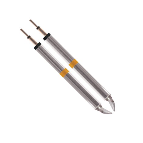Image of Thermaltronics K70TZ018B Tweezers Cartridge Pair - Chisel 1.78mm (0.07in)