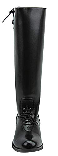 MB-2 Men's Mens Motorcycle Police Patrol Leather Tall Knee High Riding Boots Color Black2