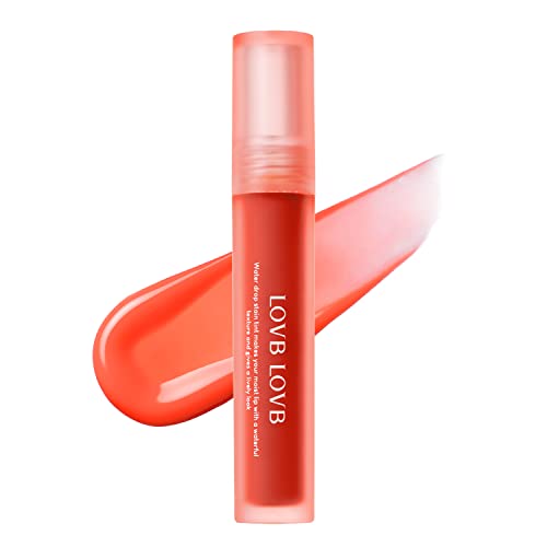 LOVB LOVB Water Drop Stain Tint 0.13 oz. | Moisturizing, Non-Sticky, Weightless, Longwear, shine liquid lips, Comfortable (03 CORAL SHOWER)