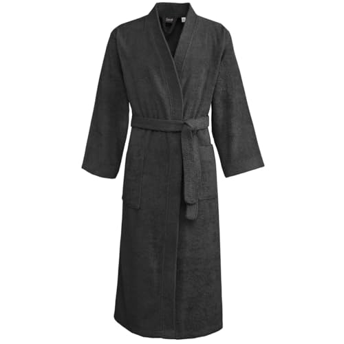 Sensei Maison - Peignoir de Bain Mixte 420 g/m² Luxury Kimono - XXXXL - Anthracite