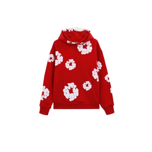 Men's Foam Printed Hoodie Set 2 Piece Hip Hop Fashion Long Sleeve Sportswear Hoodie Set