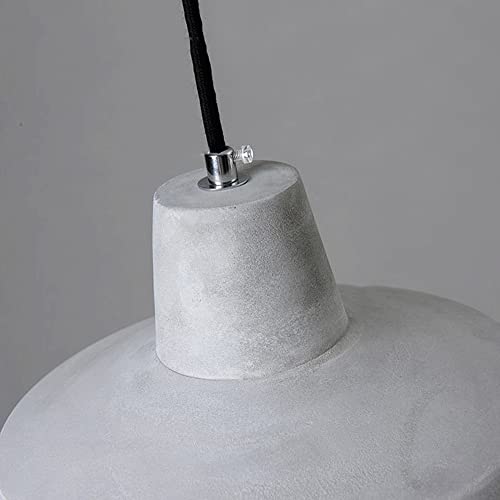 Suspension industrielle en ciment rétro créative avec douille E26
