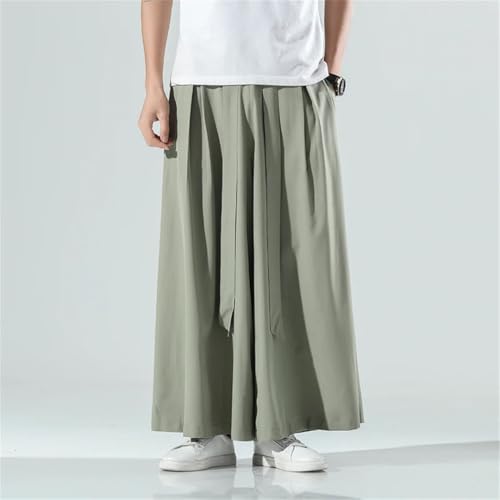 Zadaos Men Casual Trousers Kimono Wide Pants Streetwear Wide Leg Long Pants3